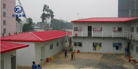 赤峰臨時彩鋼庫房結(jié)構(gòu)穩(wěn)定 翁牛特旗工地活動房圖紙規(guī)劃